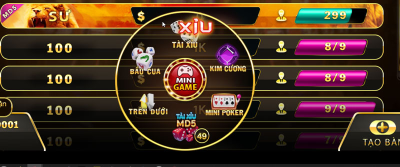 tài xỉu rồng
