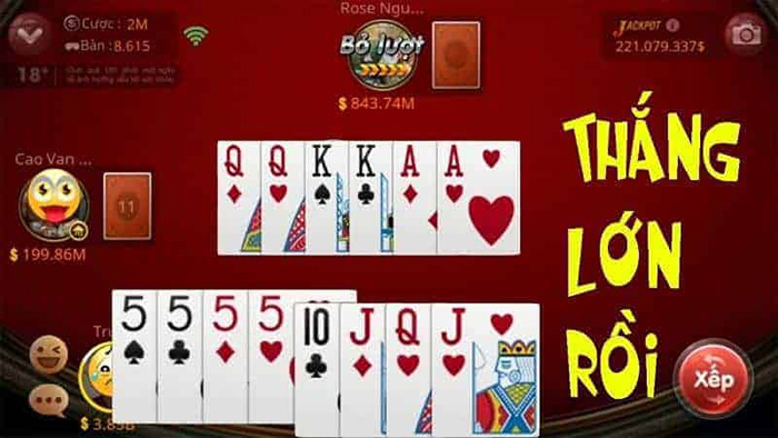 Chơi game đánh bài Tiến lên miền nam miễn phí