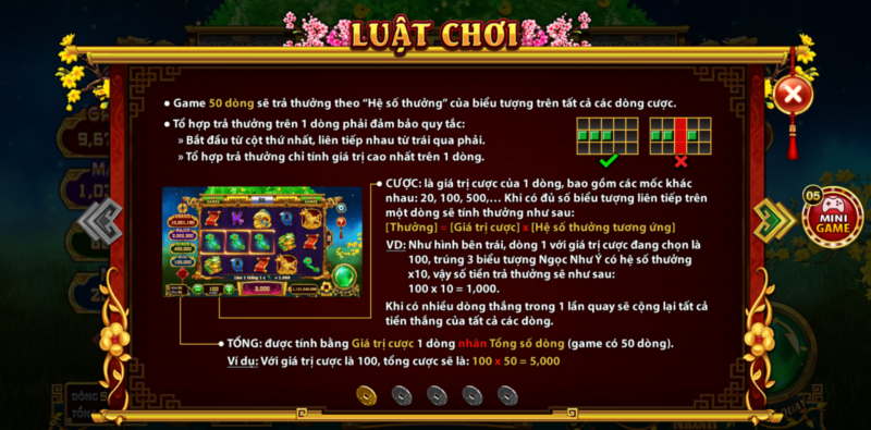 Luật chơi nổ hũ Cung hỷ phát tài Top88