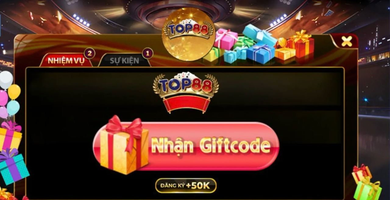Làm thế nào để nhận Giftcode Top88?